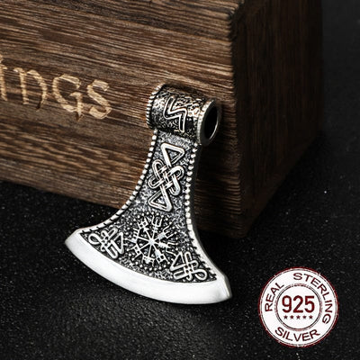 Pendentif en Argent Sterling 925 - La Hache du Voyageur-HERITAGE VIKING