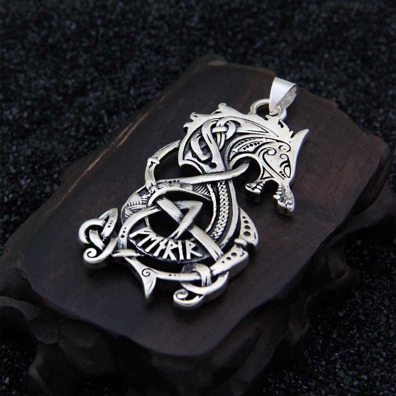 Pendentif en Argent Sterling 925 - La Rage de Fenrir-HERITAGE VIKING