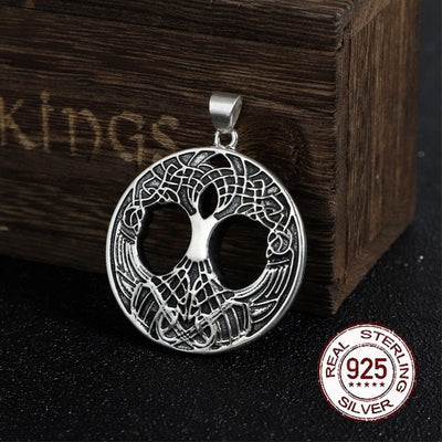 Pendentif en Argent Sterling 925 - Yggdrasil-HERITAGE VIKING