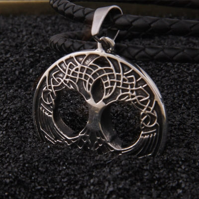 Pendentif en Argent Sterling 925 - Yggdrasil-HERITAGE VIKING