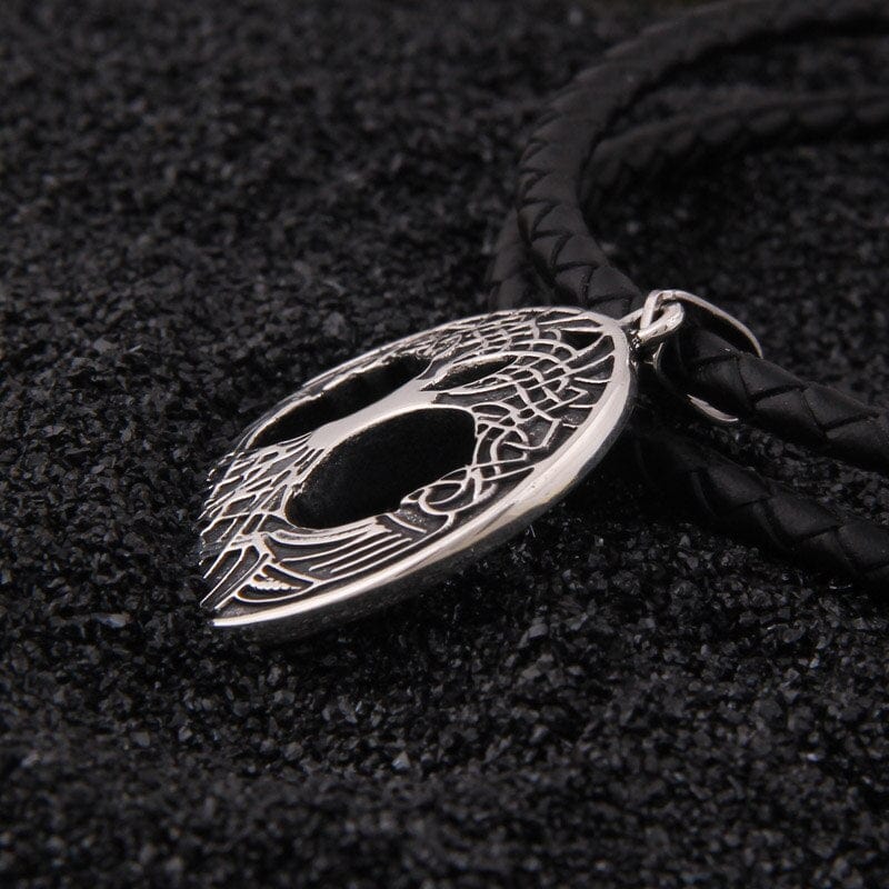 Pendentif en Argent Sterling 925 - Yggdrasil-HERITAGE VIKING