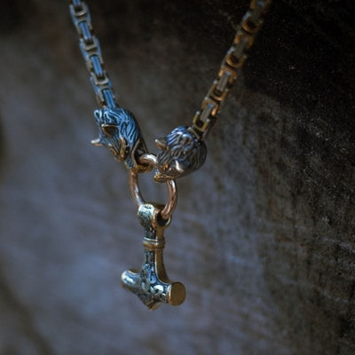 Collier Viking Loup - Sköll et Hati-HERITAGE VIKING