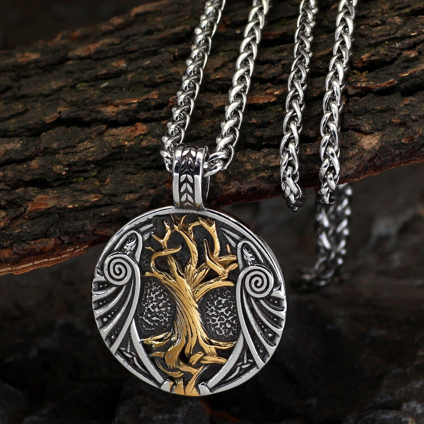 Collier Viking "Pendentif de l'Arbre des Mondes"-HERITAGE VIKING