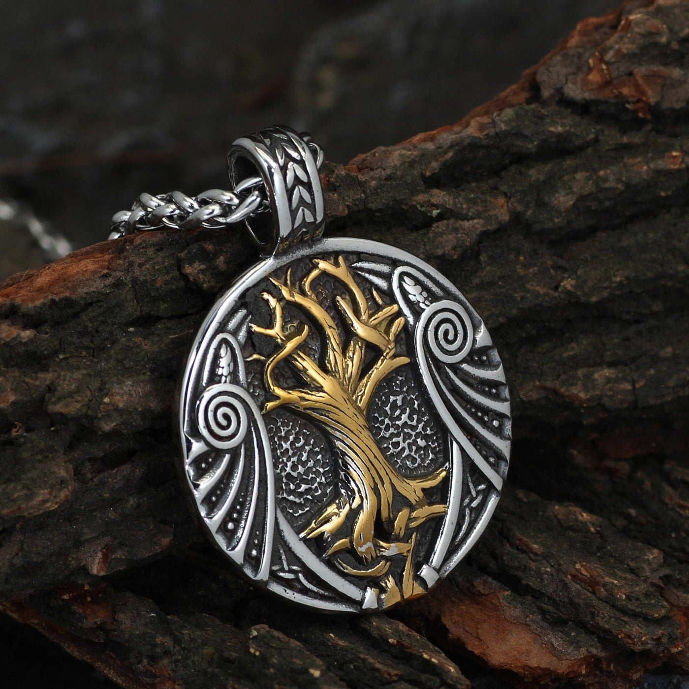 Collier Viking "Pendentif de l'Arbre des Mondes"-HERITAGE VIKING
