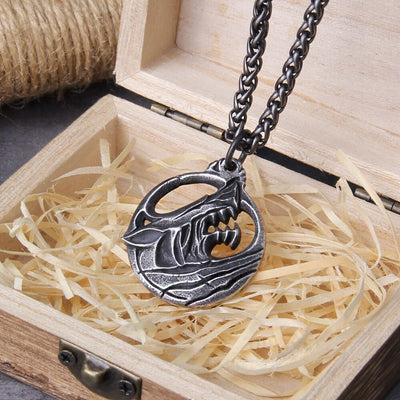 Collier Viking "Pendentif de l'indomptable Fenrir"-HERITAGE VIKING