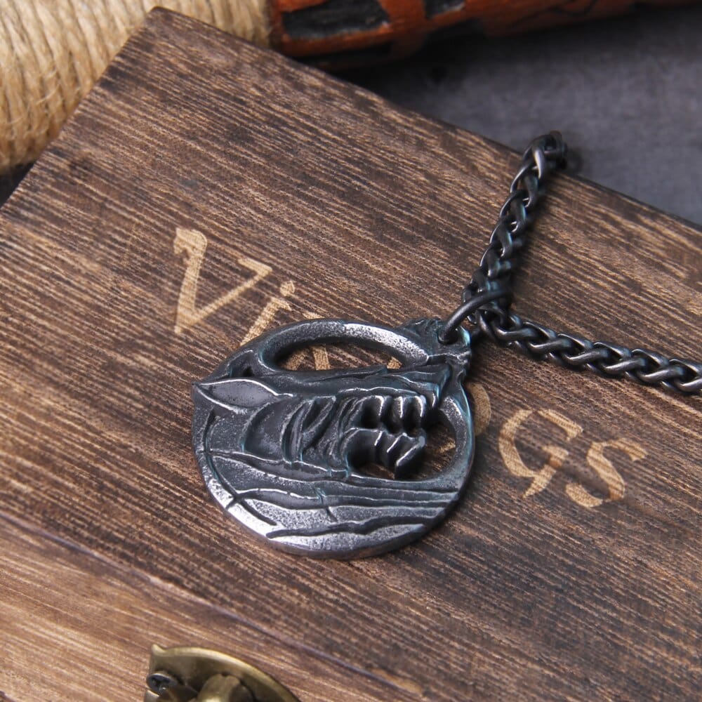 Collier Viking "Pendentif de l'indomptable Fenrir"-HERITAGE VIKING