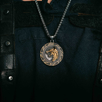 Collier viking puissance des loups nordiques-HERITAGE VIKING