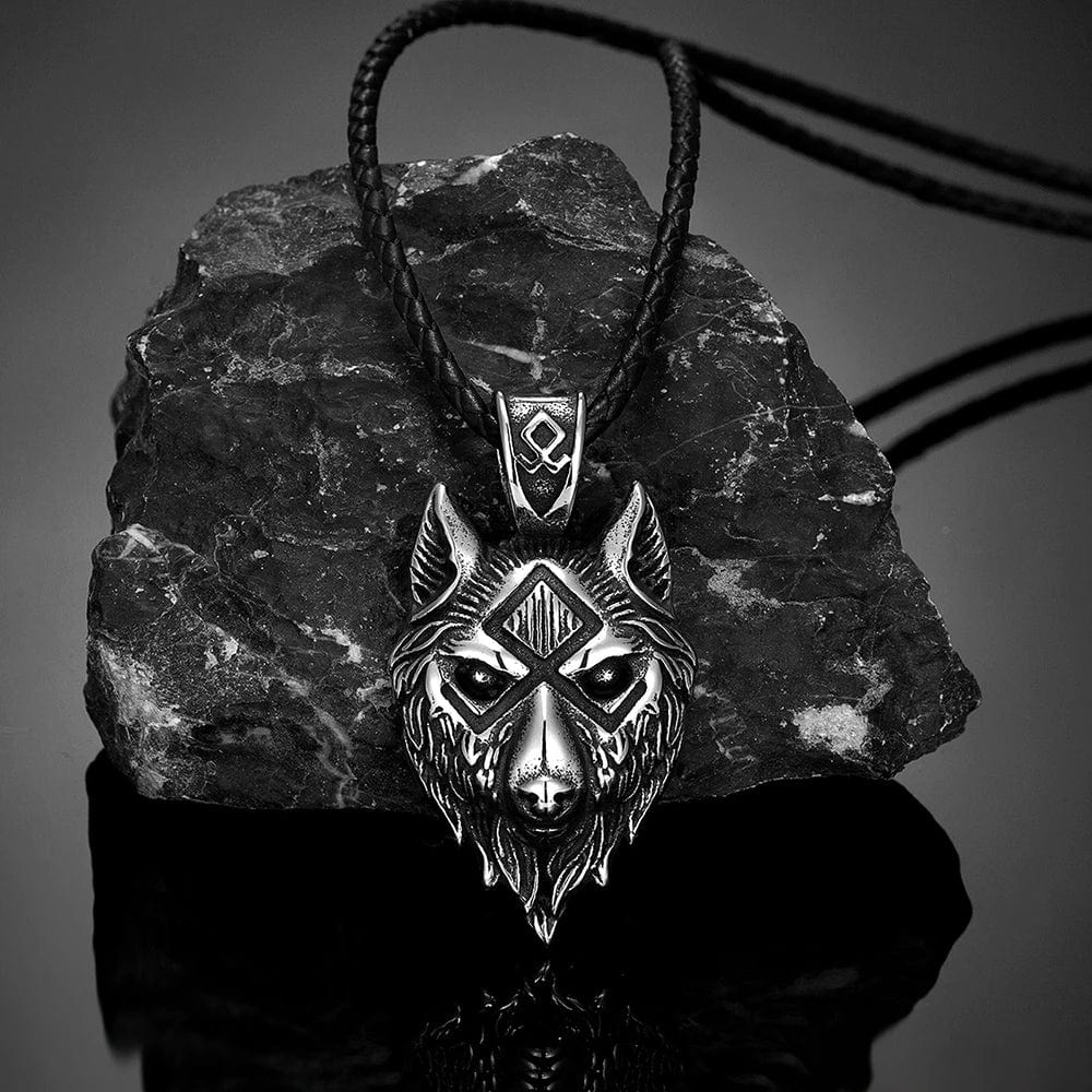 Collier viking tête de loup - Fenrir-HERITAGE VIKING