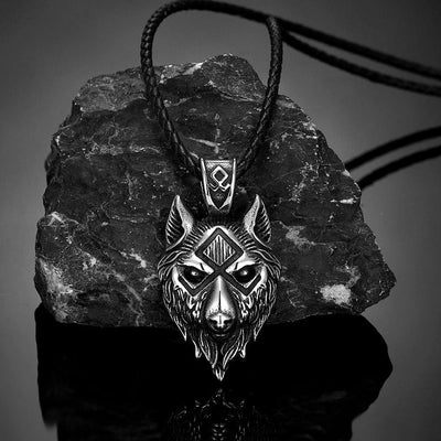 Collier viking tête de loup - Fenrir-HERITAGE VIKING