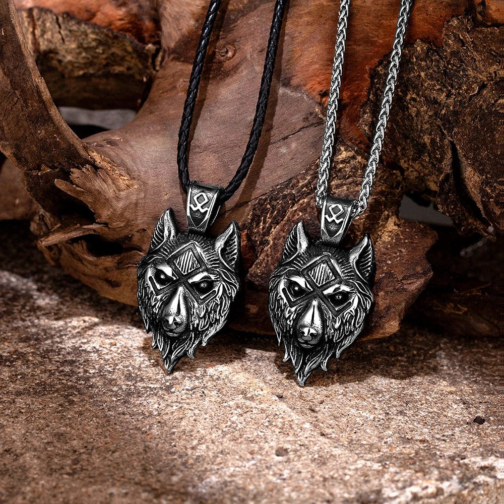 Collier viking tête de loup - Fenrir-HERITAGE VIKING