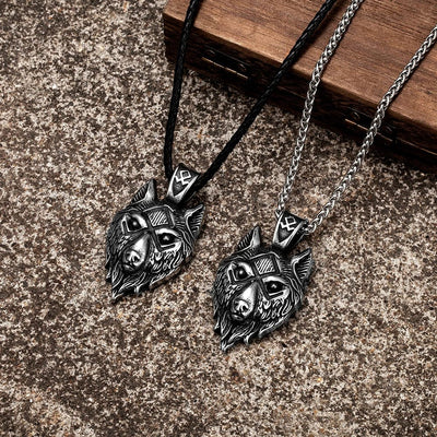 Collier viking tête de loup - Fenrir-HERITAGE VIKING