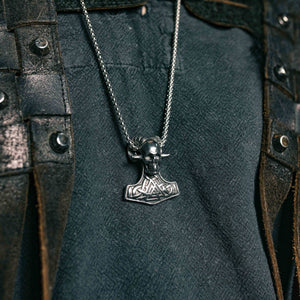 Collier Viking tête de mort Valknut-HERITAGE VIKING
