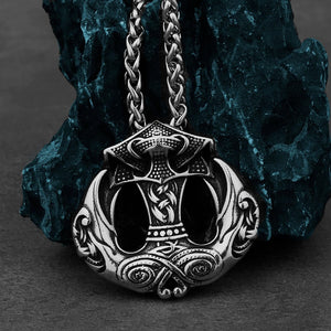 Collier Vikings "Médaillon du Marteau et du Messager"-HERITAGE VIKING