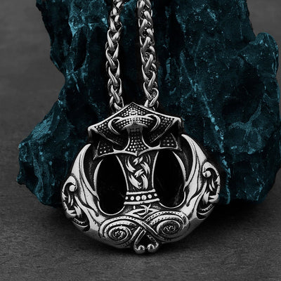 Collier Vikings "Médaillon du Marteau et du Messager"-HERITAGE VIKING