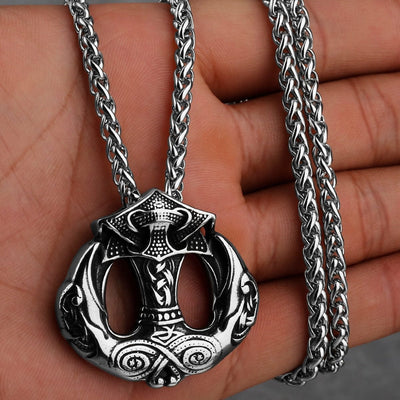 Collier Vikings "Médaillon du Marteau et du Messager"-HERITAGE VIKING