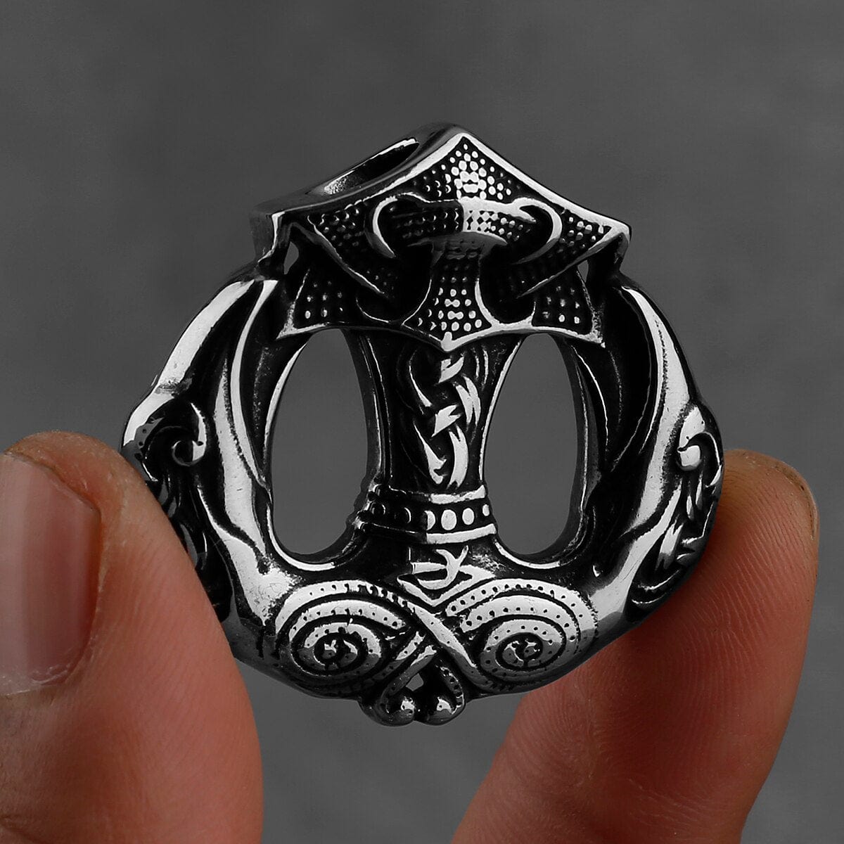 Collier Vikings "Médaillon du Marteau et du Messager"-HERITAGE VIKING