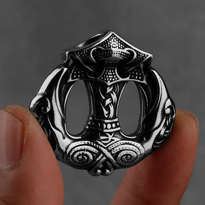 Collier Vikings "Médaillon du Marteau et du Messager"-HERITAGE VIKING