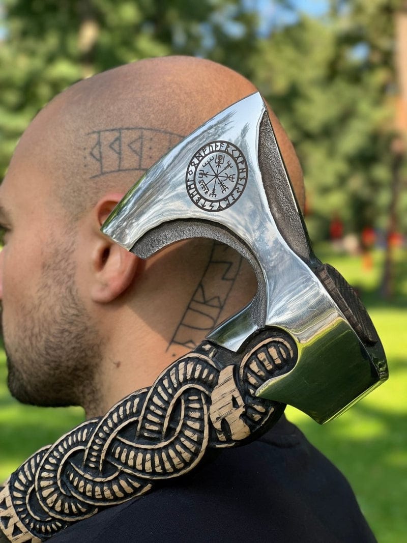 Hache Guerrière Viking - "Hache d'Égide"-HERITAGE VIKING