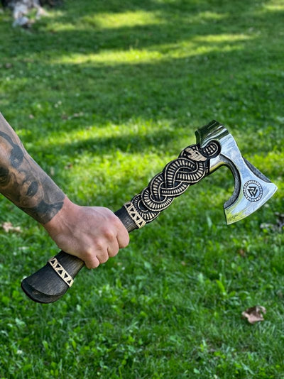 Hache Guerrière Viking - "Hache d'Égide"-HERITAGE VIKING