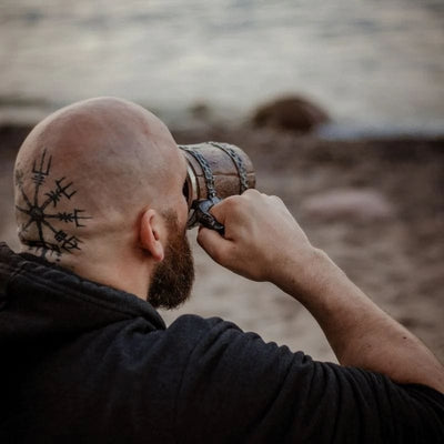 Grande chope en bois viking-HERITAGE VIKING