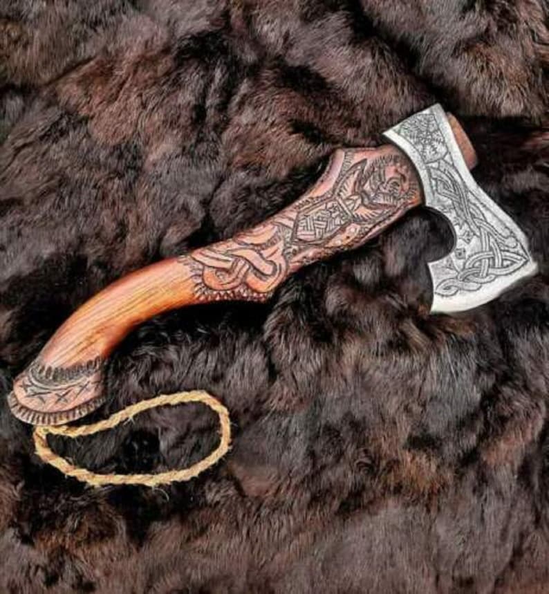 Hache Guerrière Viking - "Brise de l'Île de l'Aigle"-HERITAGE VIKING