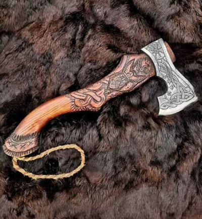 Hache Guerrière Viking - "Brise de l'Île de l'Aigle"-HERITAGE VIKING