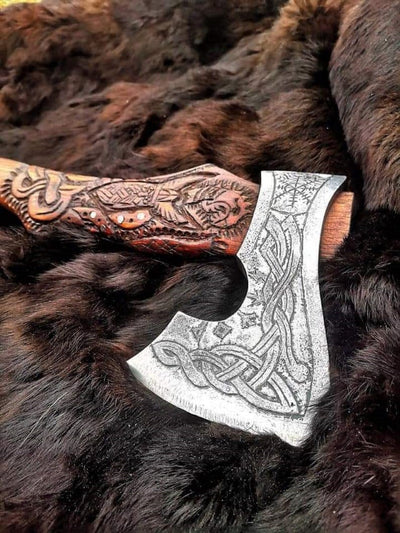 Hache Guerrière Viking - "Brise de l'Île de l'Aigle"-HERITAGE VIKING