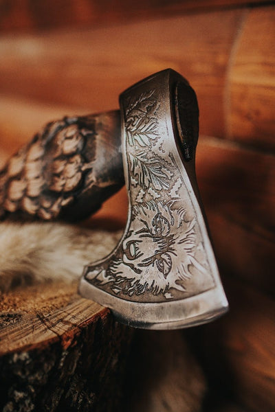 Hache Guerrière Viking - "Colère d'Asgard"-HERITAGE VIKING