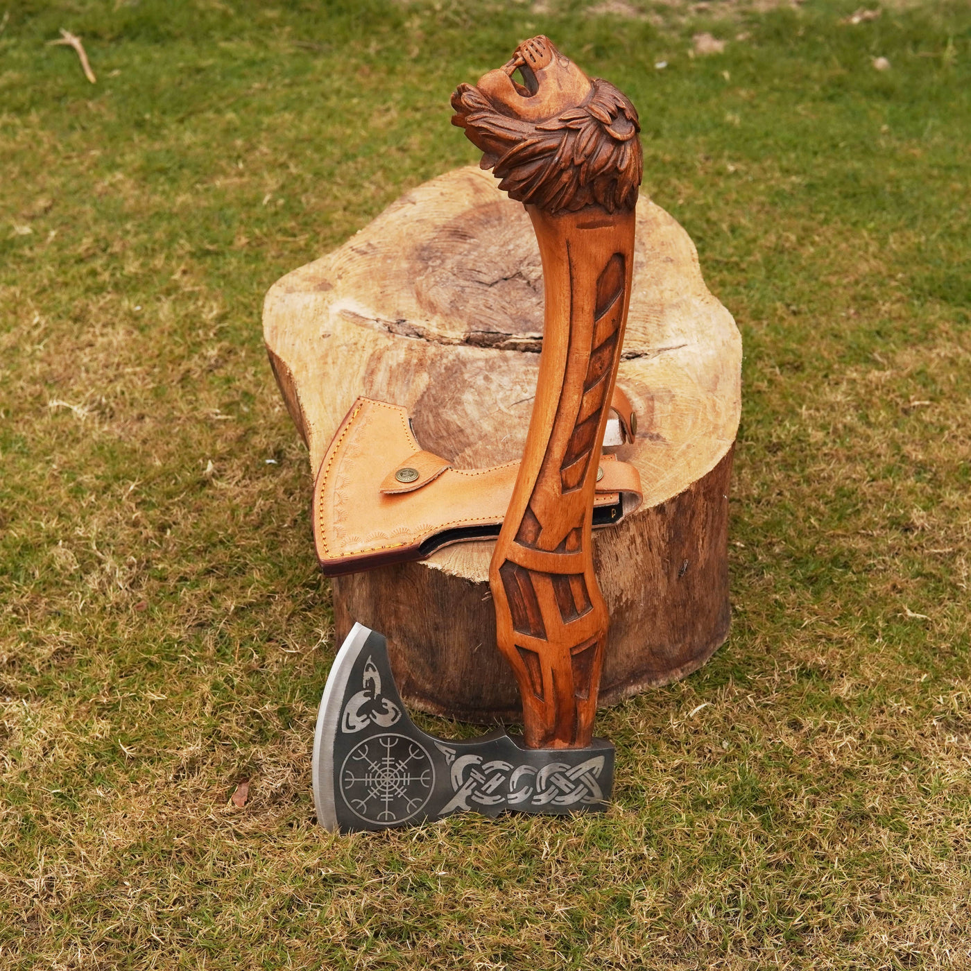 Hache Guerrière Viking - "Colère d'Huginn et Muninn"-HERITAGE VIKING
