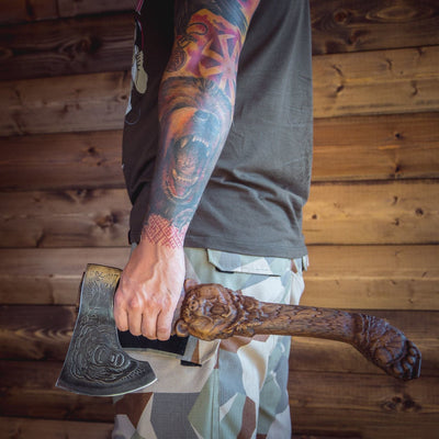 Hache Guerrière Viking - "Croc de l'Ours"-HERITAGE VIKING