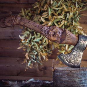 Hache Guerrière Viking - "Croc de l'Ours"-HERITAGE VIKING