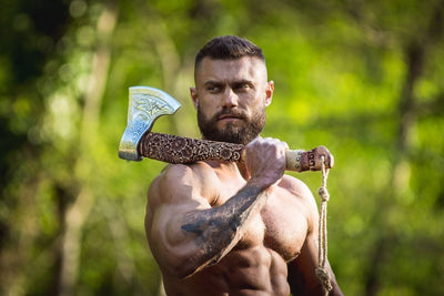 Hache Guerrière Viking - "Éclair de la Fin des Temps"-HERITAGE VIKING