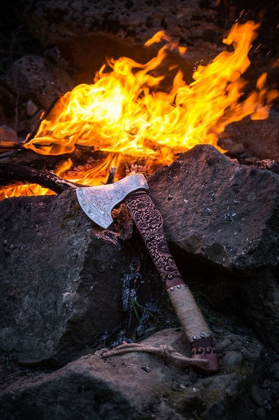 Hache Guerrière Viking - "Éclair de la Fin des Temps"-HERITAGE VIKING