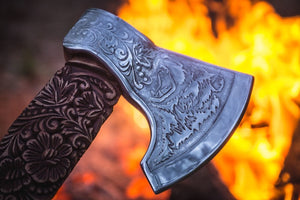 Hache Guerrière Viking - "Éclair de la Fin des Temps"-HERITAGE VIKING