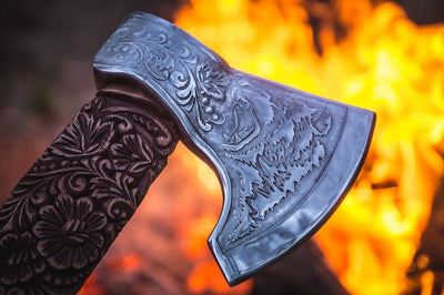 Hache Guerrière Viking - "Éclair de la Fin des Temps"-HERITAGE VIKING