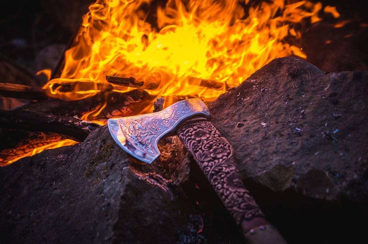 Hache Guerrière Viking - "Éclair de la Fin des Temps"-HERITAGE VIKING
