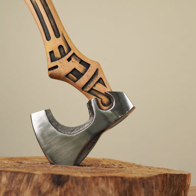 Hache Guerrière Viking - "Éclipse d'Hrafn et Skuggi"-HERITAGE VIKING