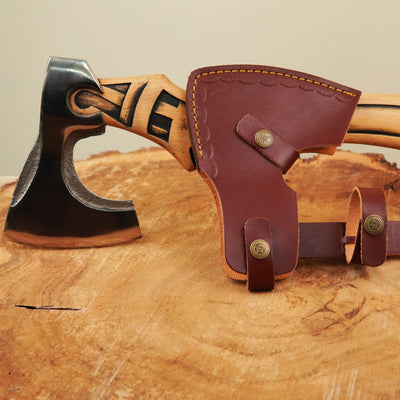 Hache Guerrière Viking - "Éclipse d'Hrafn et Skuggi"-HERITAGE VIKING