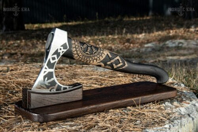 Hache Guerrière Viking - "Étoile de Birka"-HERITAGE VIKING