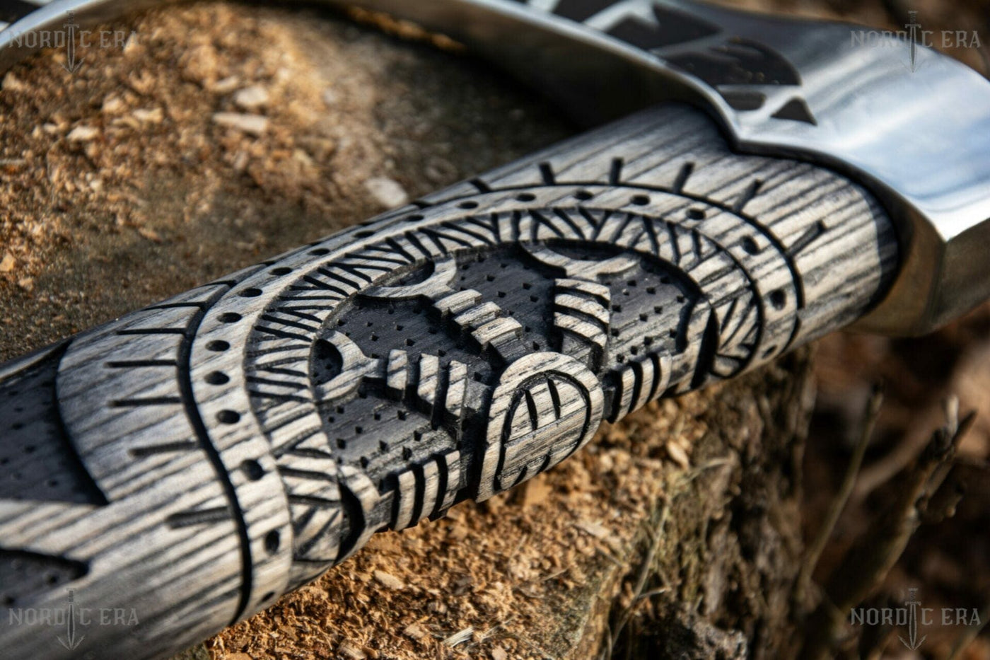 Hache Guerrière Viking - "Étoile de Birka"-HERITAGE VIKING