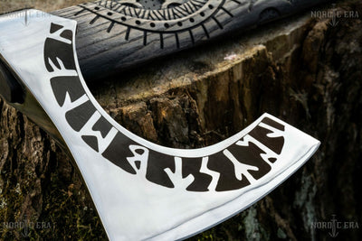 Hache Guerrière Viking - "Étoile de Birka"-HERITAGE VIKING