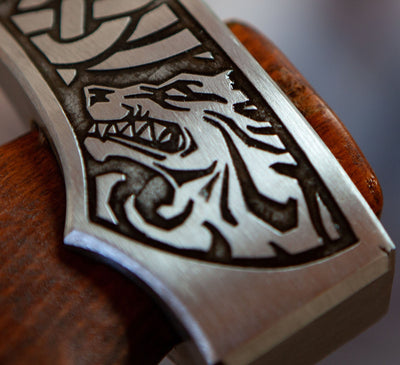 Hache Guerrière Viking - "Étoile des Sept Fjords"-HERITAGE VIKING