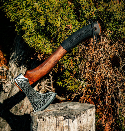 Hache Guerrière Viking - "Étoile des Sept Fjords"-HERITAGE VIKING