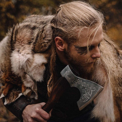 Hache Guerrière Viking - "Étoile du Nord"-HERITAGE VIKING