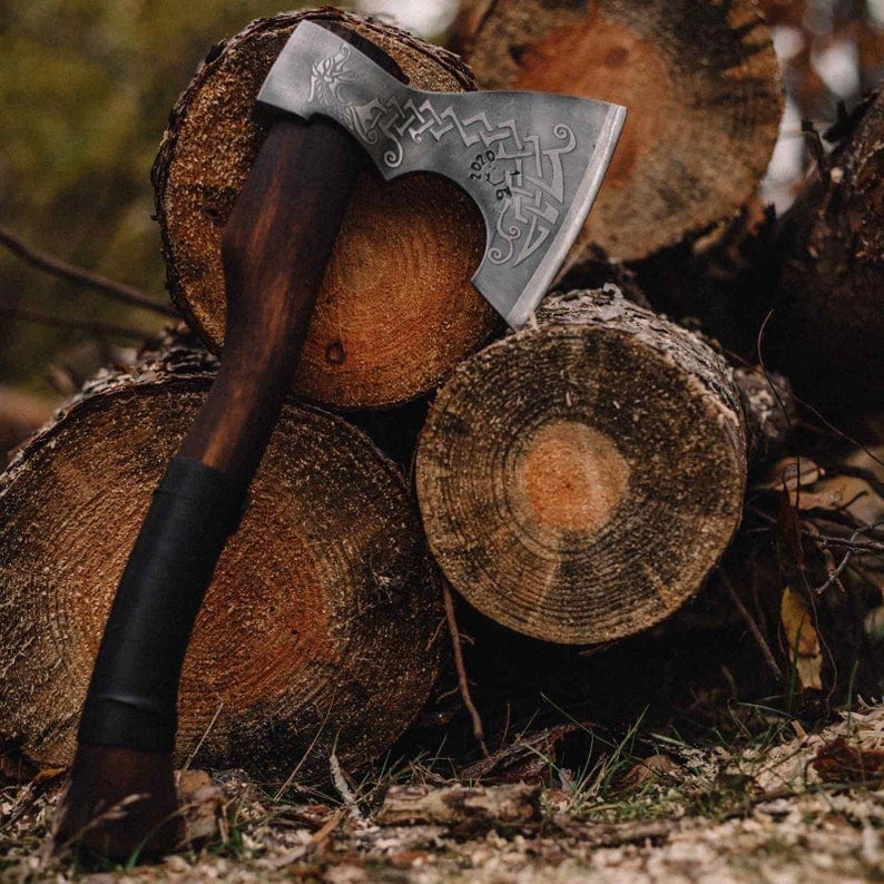 Hache Guerrière Viking - "Étoile du Nord"-HERITAGE VIKING
