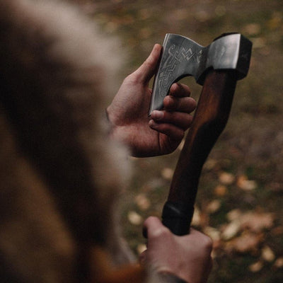 Hache Guerrière Viking - "Étoile du Nord"-HERITAGE VIKING