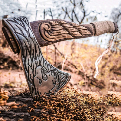Hache Guerrière Viking - "Forge du Guerrier"-HERITAGE VIKING