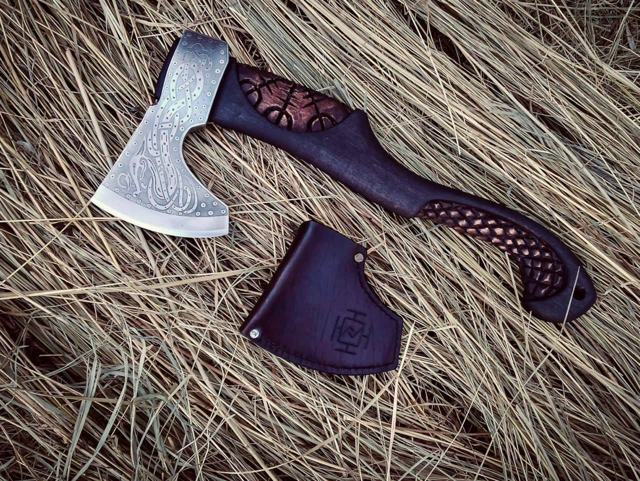 Hache Guerrière Viking - "Foudre de l'Aurore"-HERITAGE VIKING