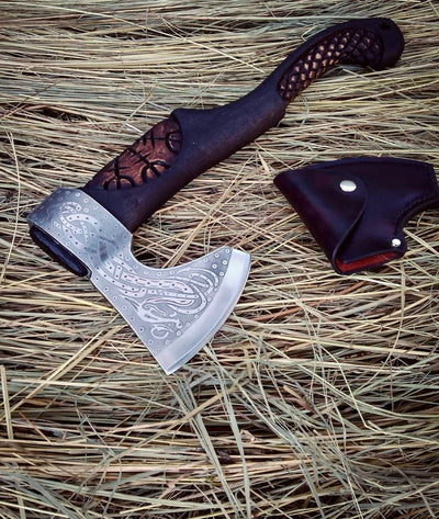 Hache Guerrière Viking - "Foudre de l'Aurore"-HERITAGE VIKING