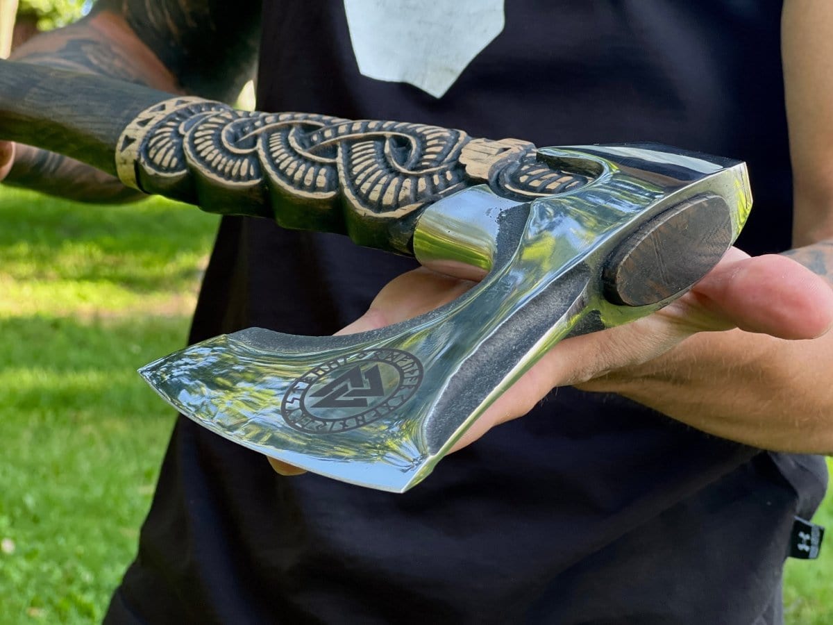 Hache Guerrière Viking - "Hache d'Égide"-HERITAGE VIKING